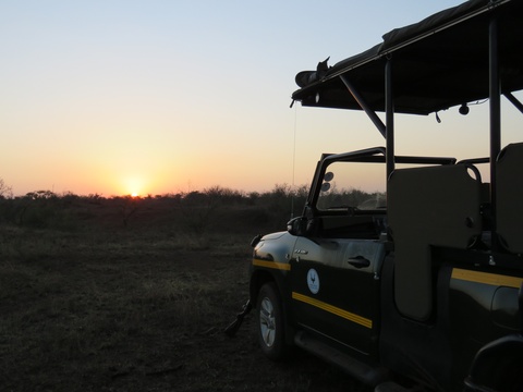 Sunset Drive in Kruger National Park